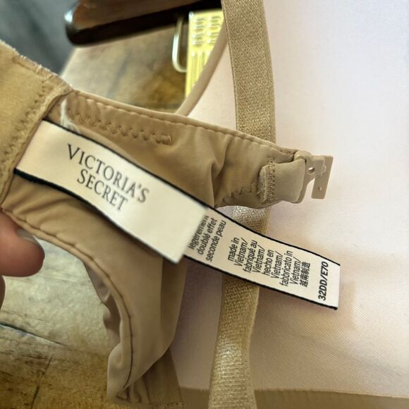 Victoria's Secret Tan Nude Versatile Strap Full Coverage Seamless Bra 32DD - Picture 5 of 8